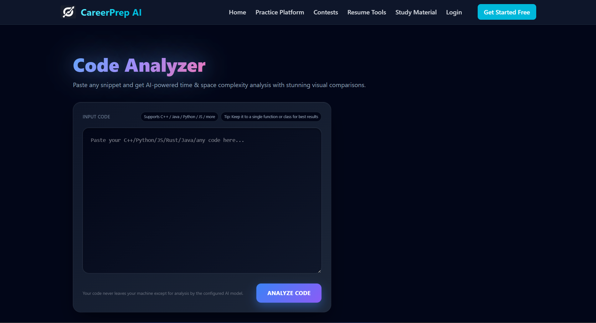 Code Analyser developer tool