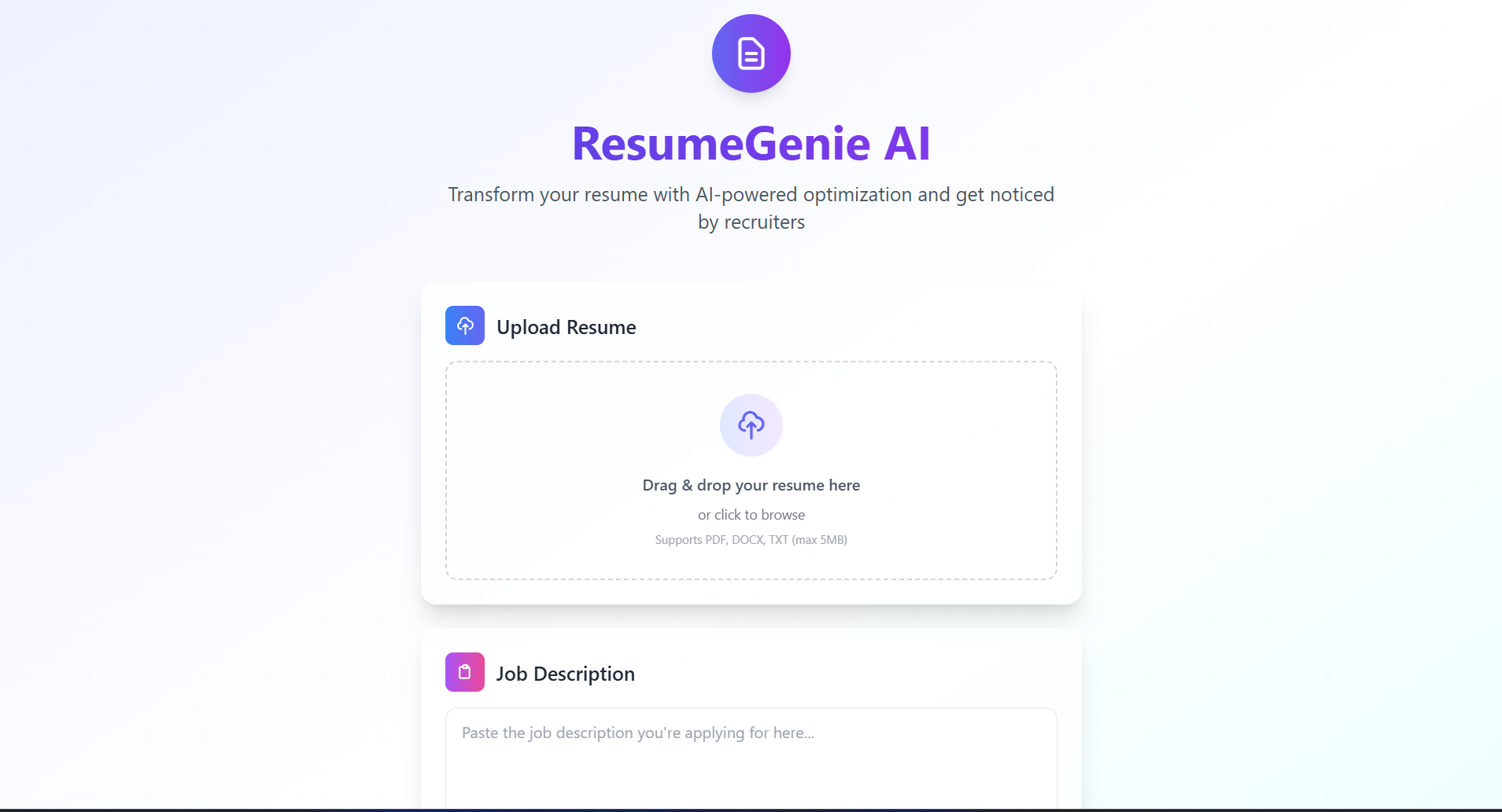 Resume Optimizer AI tool