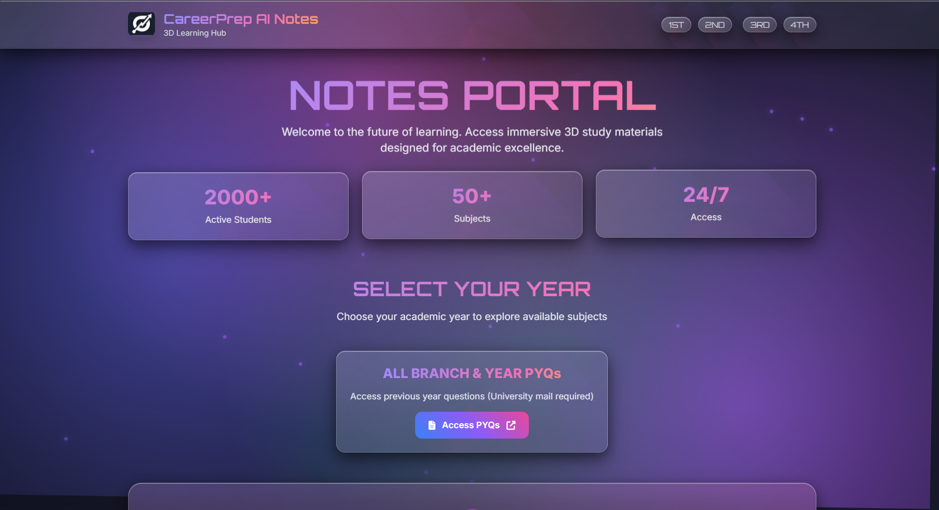 University Notes resource website